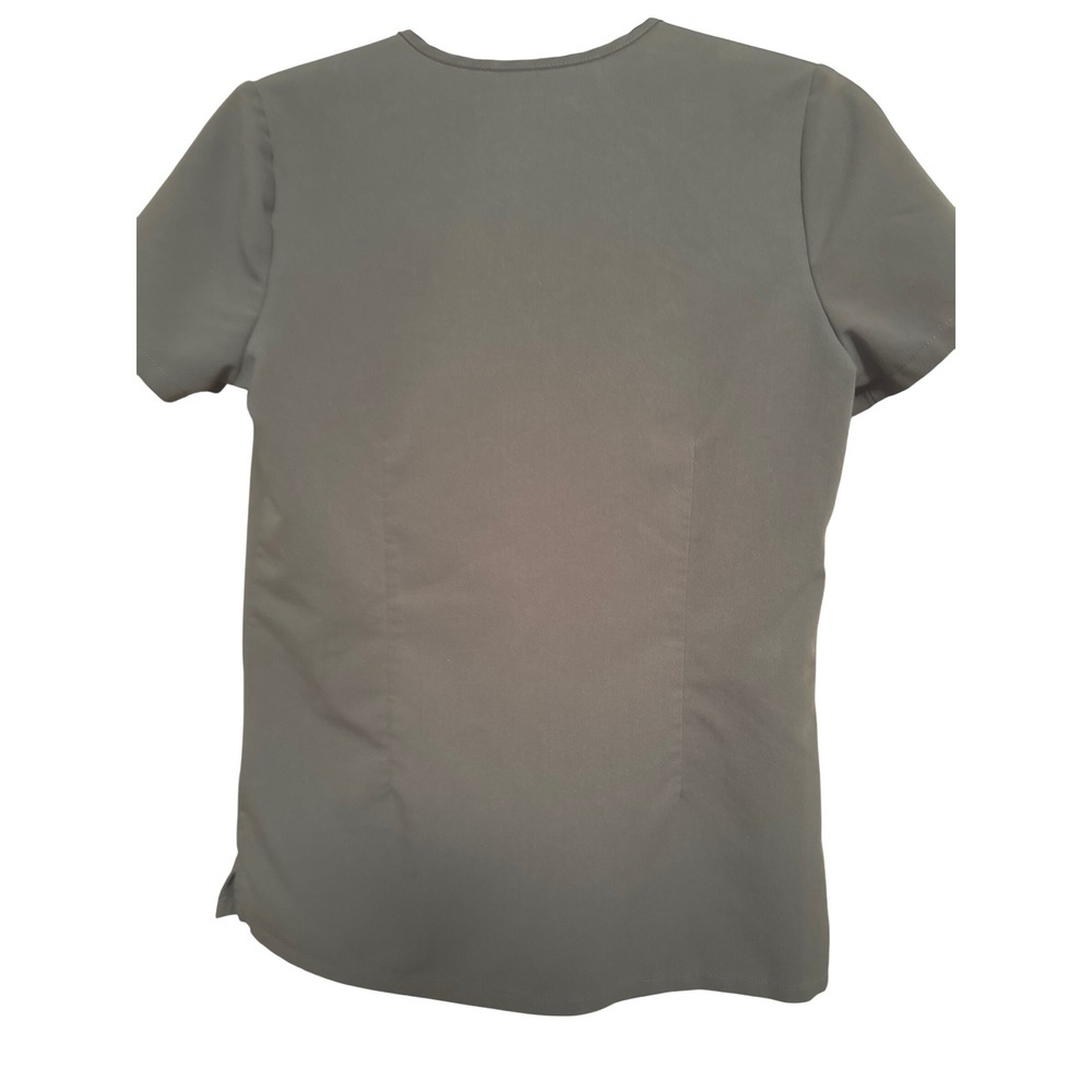 FIGS Technical Collection XXS Women's Scrub Top V-Neck Pocket Dark Gray‎ - Picture 3 of 7